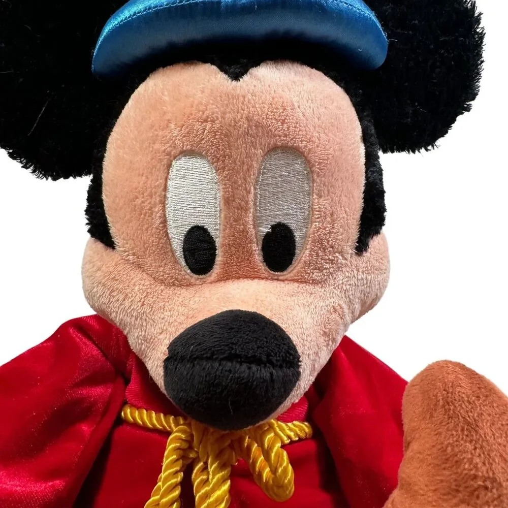 Disneyland Plush Sorcerer Fantasia Mickey Mouse Plush 24” Wizard Toy Walt Disney